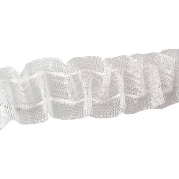 Bestlivings Smokband FM-25-1S, Gardinen, Vorhänge, Gardinenstoff, Gardinenband "Transparent" 25mm, Faltenband zum Aufnähen für Stoffe