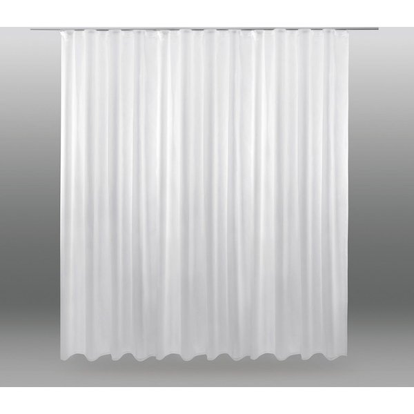 Bestlivings Vorhang (1 St), Kräuselband, halbtransparent, Voile, Transparente "weiße" Übergardine mit beschwerten Abschlußband