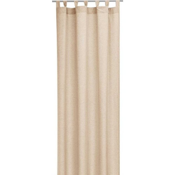 Bestlivings Vorhang (1 St), Schlaufen, blickdicht, Gardine 140x245cm - Leinen Optik - Schlaufen / Kräuselband
