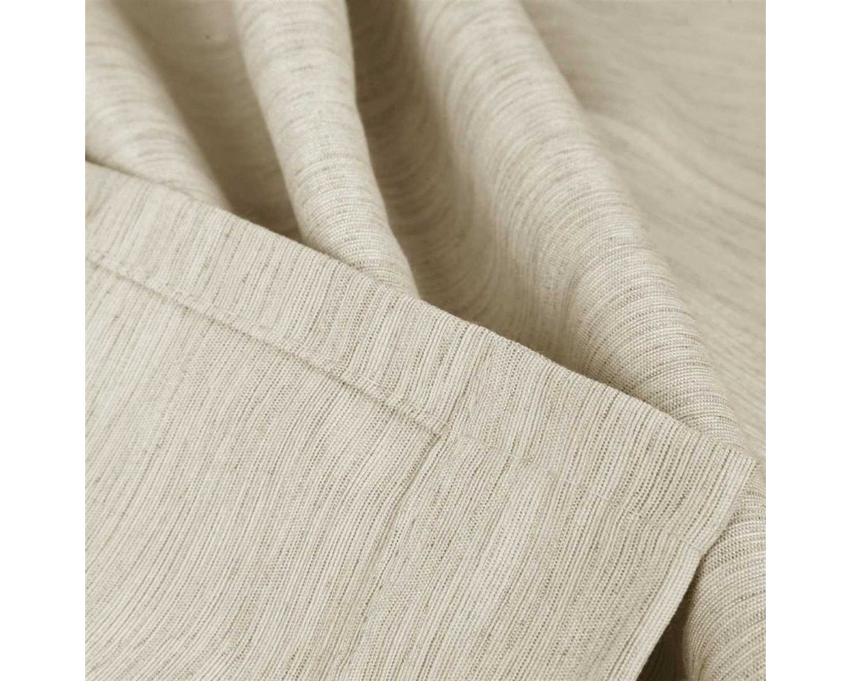 Bestlivings Vorhang (1 St), Schlaufen, blickdicht, Gardine 140x245cm - Leinen Optik - Schlaufen / Kräuselband – Bild 5 von 5