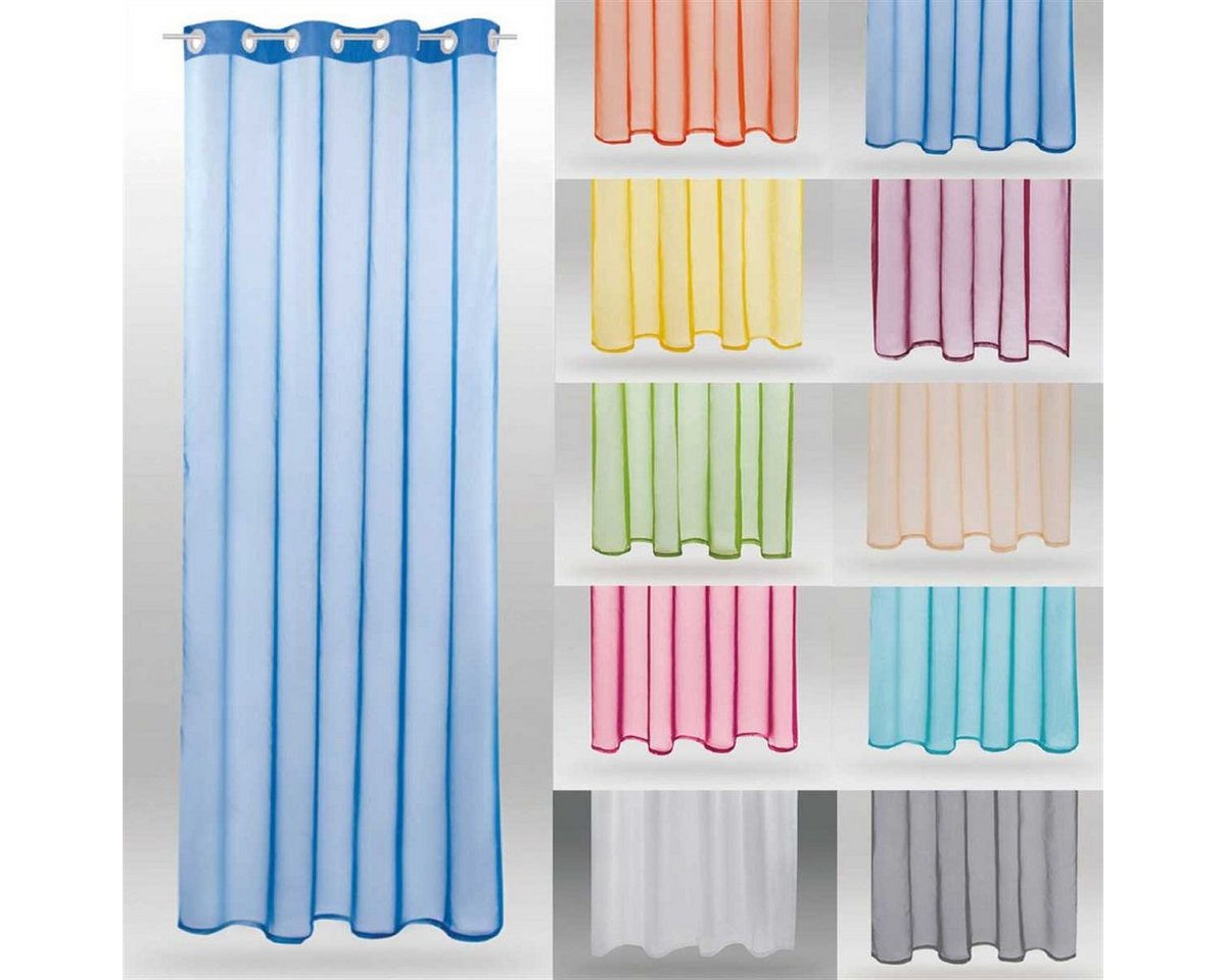Bestlivings Vorhang (1 St), Ösen, transparent, Voile, Transparenter Ösenschal, Dekoschal in vers. Farben und Größen – Bild 2 von 5