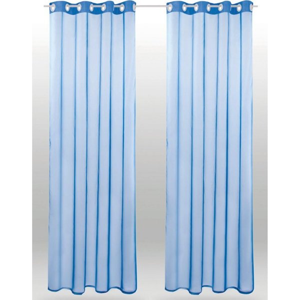 Bestlivings Vorhang (2 St), Ösen, transparent, Voile, Gardinenset "Transparent"