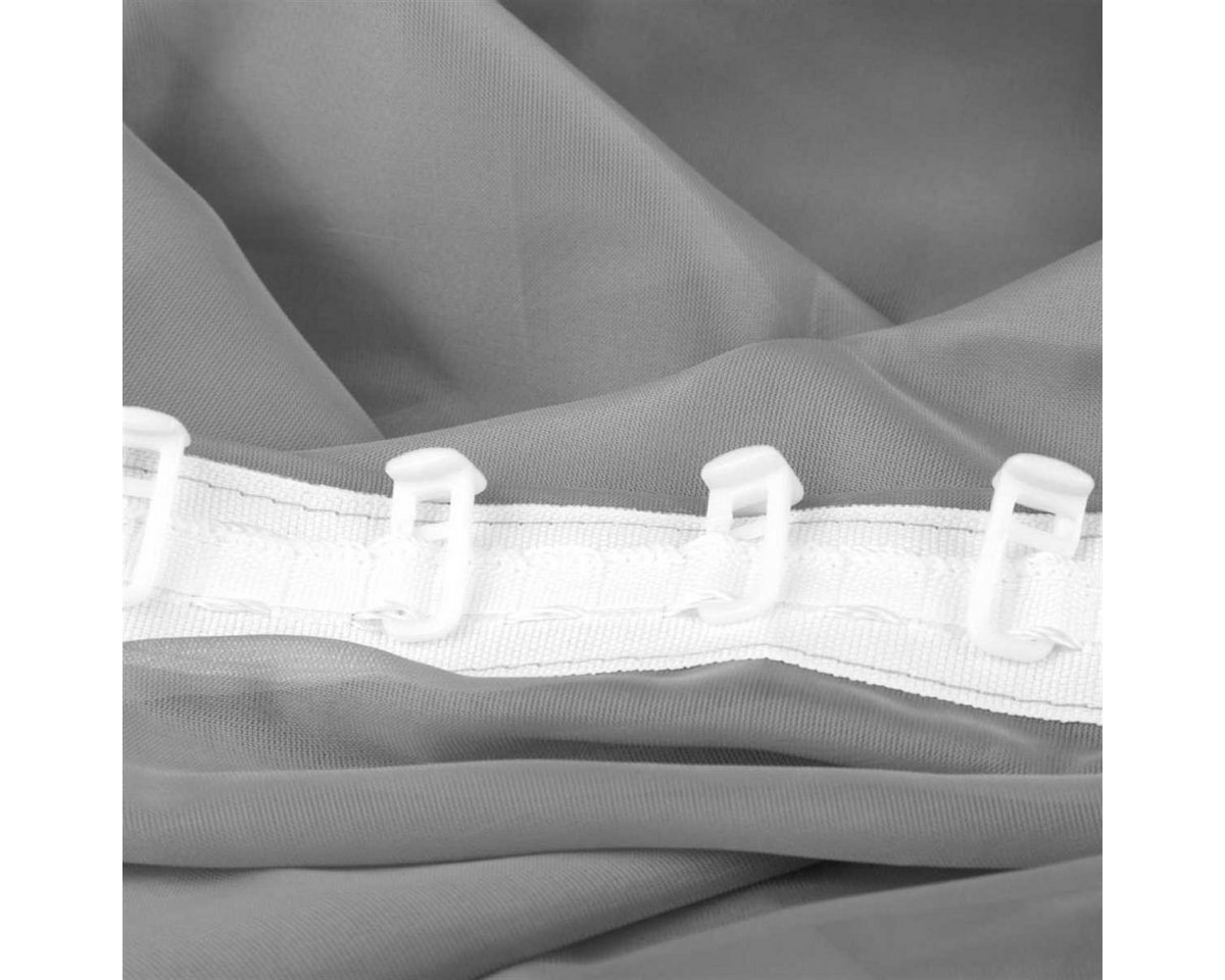Bestlivings Vorhang (2 St), Kräuselband, transparent, Voile, Gardinenset "Transparent" mit Universalband – Bild 4 von 5