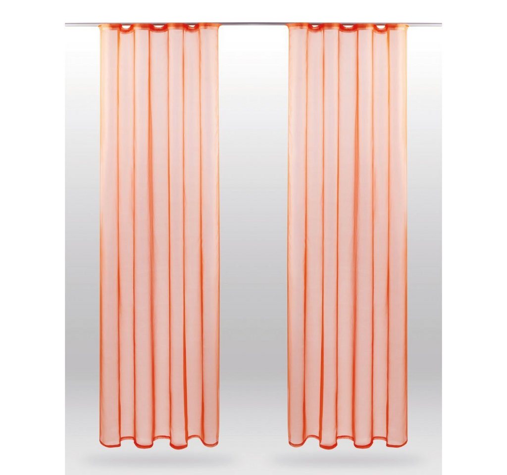 Bestlivings Vorhang (2 St), Kräuselband, transparent, Voile, Gardinenset "Transparent" mit Universalband – Bild 2 von 5