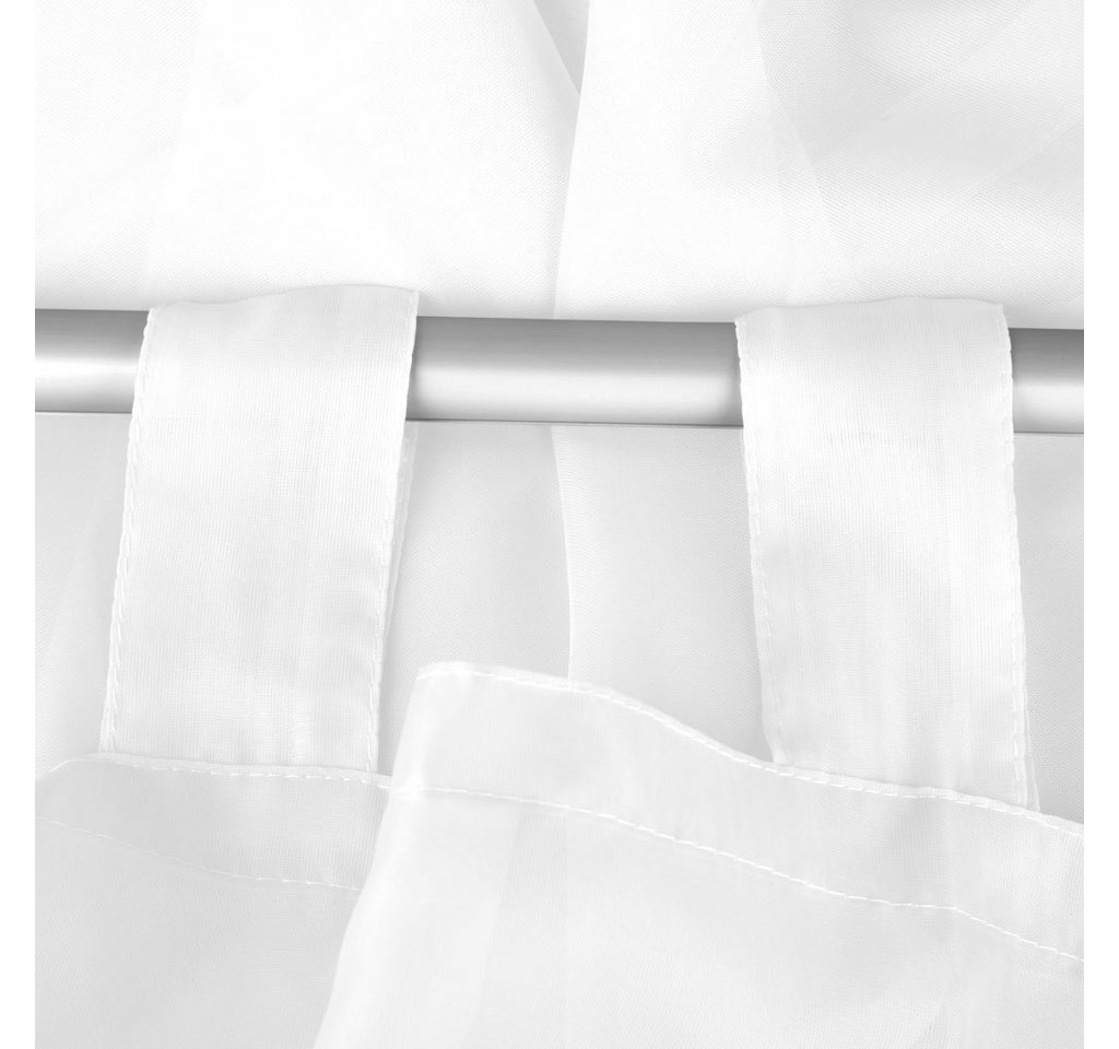 Bestlivings Vorhang (2 St), Schlaufen, transparent, Voile, Gardinenset "Transparent", 2 Schlaufenschals – Bild 2 von 5
