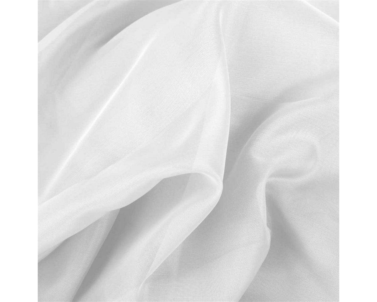 Bestlivings Vorhang (2 St), Kräuselband, transparent, Voile, Gardinenset "Transparent" mit Universalband – Bild 3 von 5