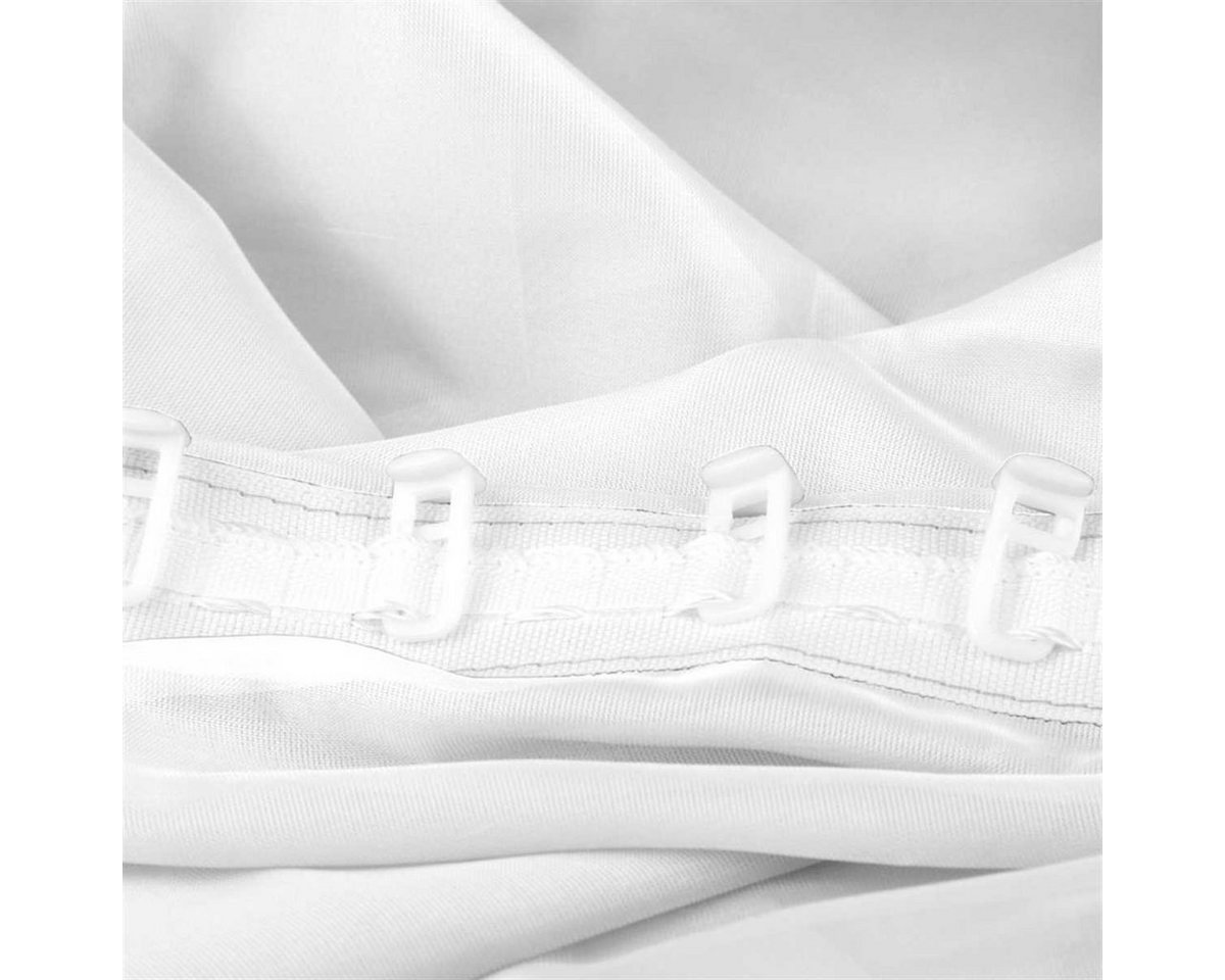 Bestlivings Vorhang (2 St), Kräuselband, transparent, Voile, Gardinenset "Transparent" mit Universalband – Bild 4 von 5