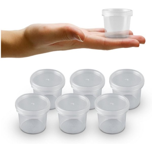 Bestlivings Vorratsdose Dose mit Deckel, Kunststoff, (6-tlg), Aufbewahrungsdosen 35ml - Mini Frischhalte mit Deckel Ø4,5cm x 4cm