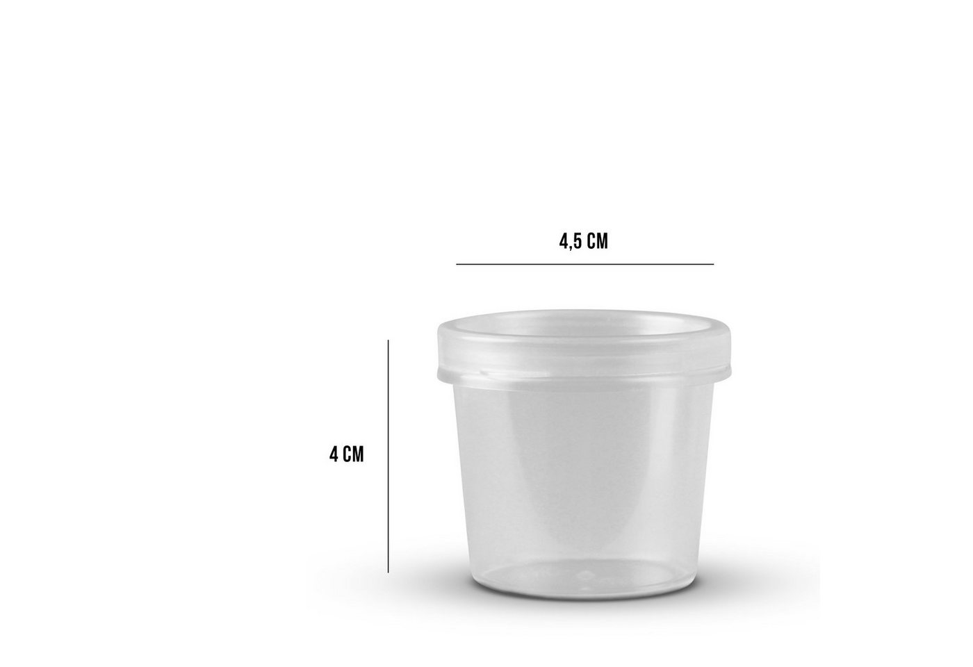 Bestlivings Vorratsdose Dose mit Deckel, Kunststoff, (12-tlg), Aufbewahrungsdosen 35ml - Mini Frischhalte mit Deckel Ø4,5cm x 4cm – Bild 3 von 5