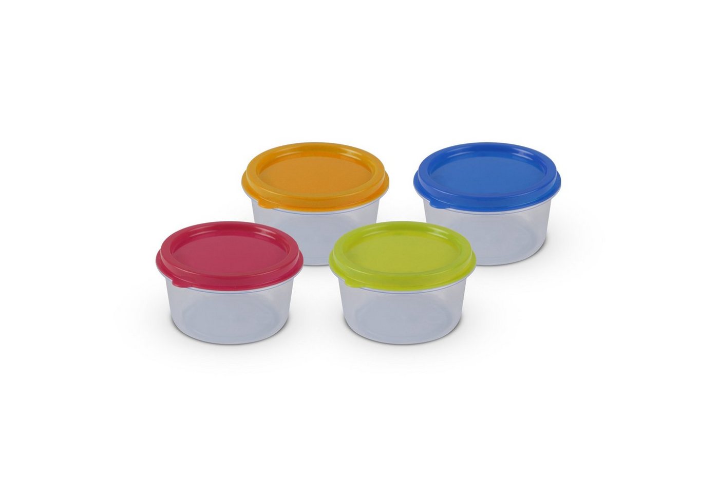 Bestlivings Vorratsdose Dose mit farbigen Deckel, Kunststoff, (12-tlg), Aufbewahrungsdosen 50ml - Mini Frischhalte mit Deckel Ø6cm x 3,5cm – Bild 2 von 5