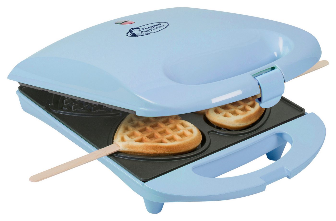 bestron Waffeleisen DSW271, 780 W, Herzwaffeln am Stiel – 780 W, inkl. Stäbchen – Bild 3 von 4
