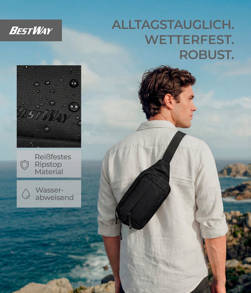 BestWay Bags Bauchtasche Bauchtasche, Schlüsselclip – Bild 5 von 5