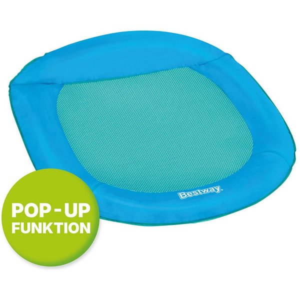 Bestway Luftmatratze Pop-Up Wasserhängematte, (Packung, Inkl. Tragetasche), mit Wasserdurchlässiger Mesh-Liegefläche