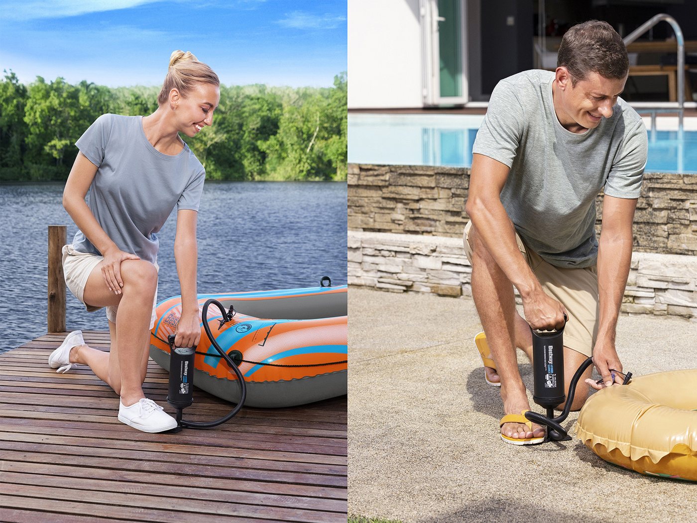 Bestway Luftpumpe Air Hammer™ (Packung, 1-tlg., 850 ml), Große Luftkammer zur schnellen Luftbefüllung – Bild 3 von 5