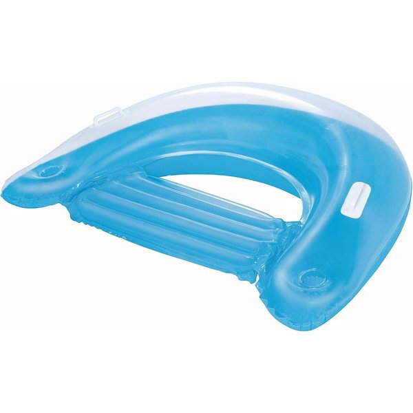 Bestway Planschbecken Poolsitz Schwimmsitz Luftmatratze Poolsessel Badeinsel 152x99 cm, Schwimmliege Wasserliege Kinderpool Kinderbecken Baby Pool