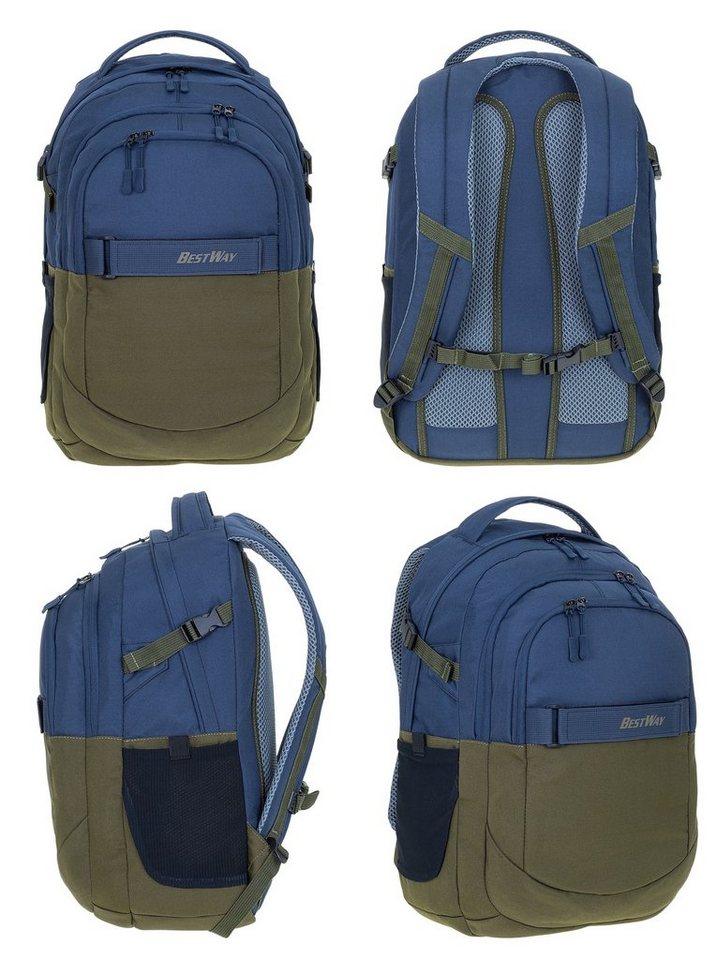 BESTWAY Schulrucksack Evolution Packer 40177, Schultasche Sportbeutel Mäppchen 3 Teile Set +rtm – Bild 2 von 5
