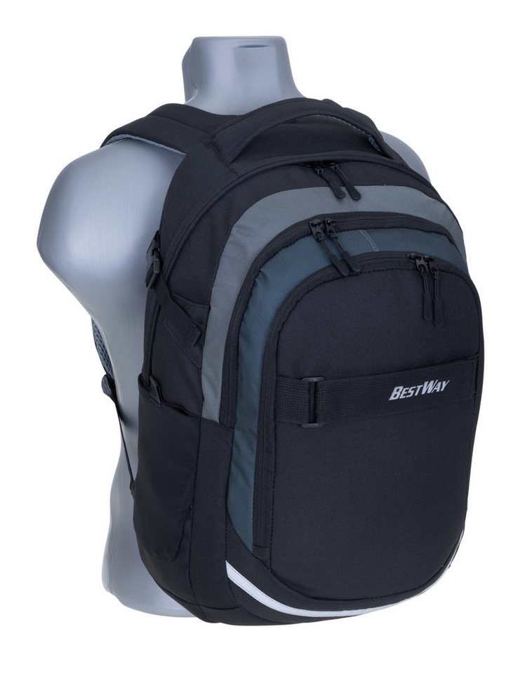BESTWAY Schulrucksack Evolution Packer 40177, Schultasche Sportbeutel Mäppchen 3 Teile Set +rtm – Bild 2 von 5