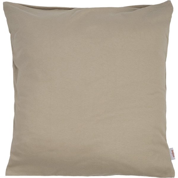 beties Kissenbezüge BasicSoft, (1 Stück), ca. 40x40 cm Jersey 100% Baumwolle (plaza-taupe)