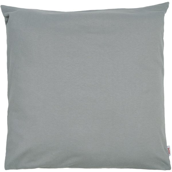 beties Kissenbezüge BasicSoft, (1 Stück), ca. 40x40 cm Jersey 100% Baumwolle (silber-grau)
