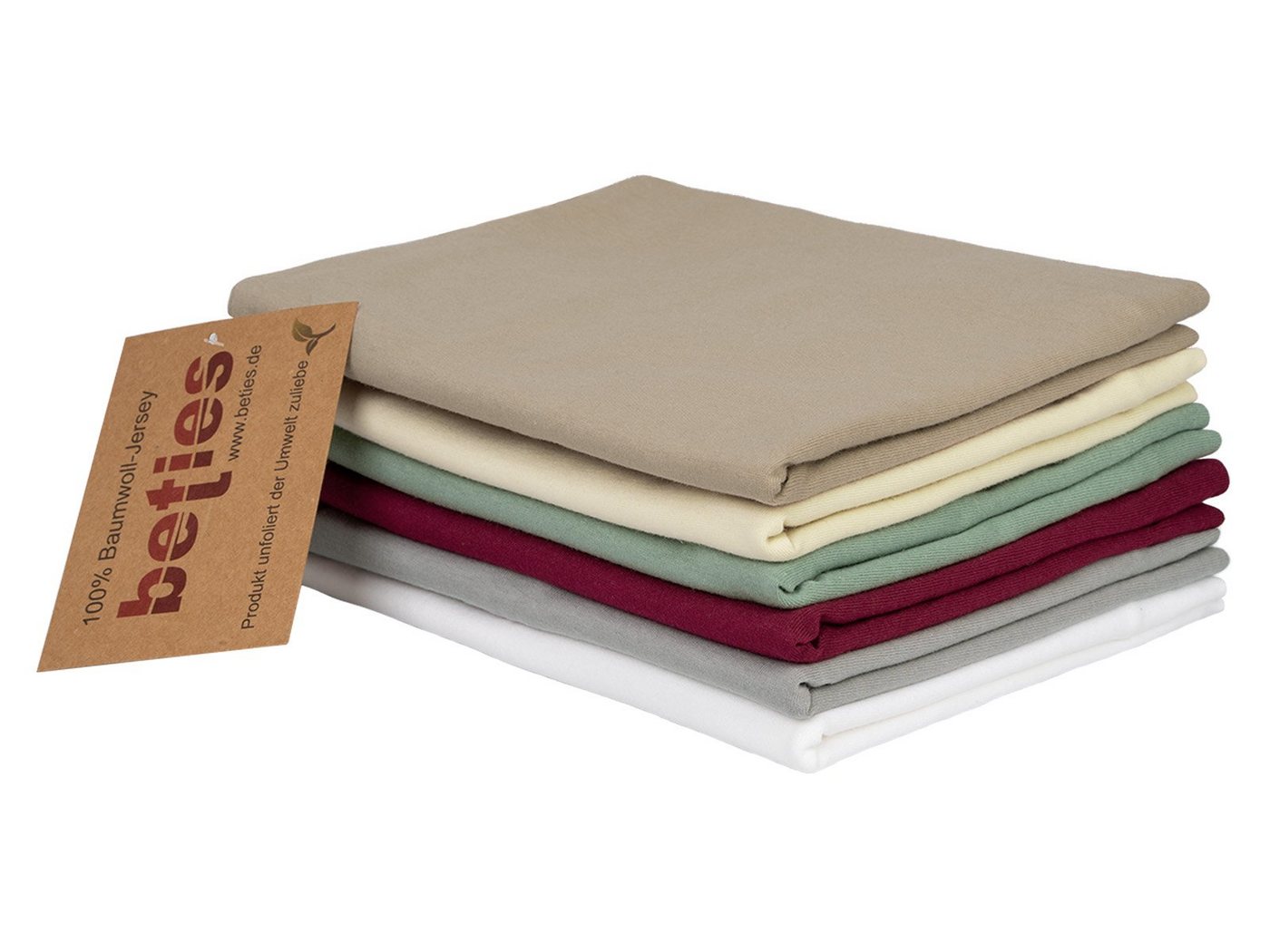 beties Kissenbezüge BasicSoft, (1 Stück), ca. 40x40 cm Jersey 100% Baumwolle (silber-grau) – Bild 3 von 5