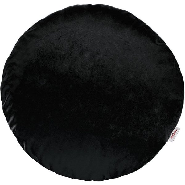 beties Kissenbezug Samt&Sonders, (1 Stück), Runde Kissenhülle ca. 40 cm Ø Samtkissen warm und weich Schwarz