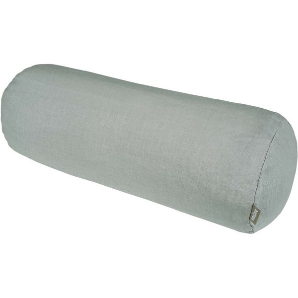 beties Nackenrollenbezug Leinen, (1 Stück), 100% Leinen ca. 15x40 cm mit Reißverschluss stein-grau