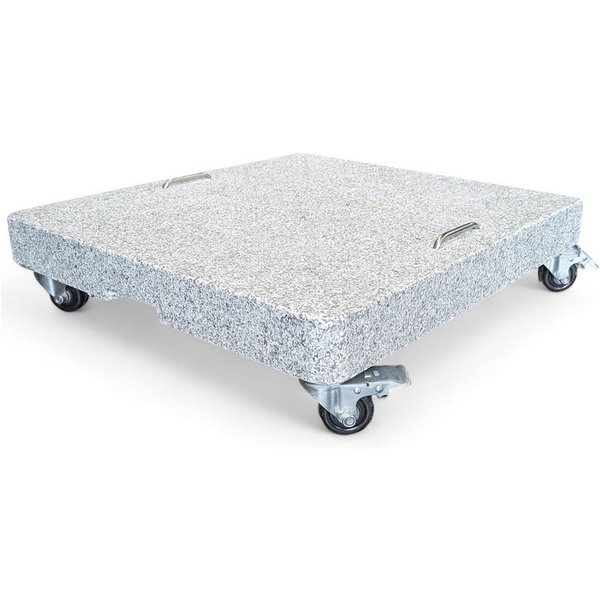 osoltus Betonschirmständer osoltus Granit Schirmständer 100 kg mit 4 Rollen für Ampelschirm mit