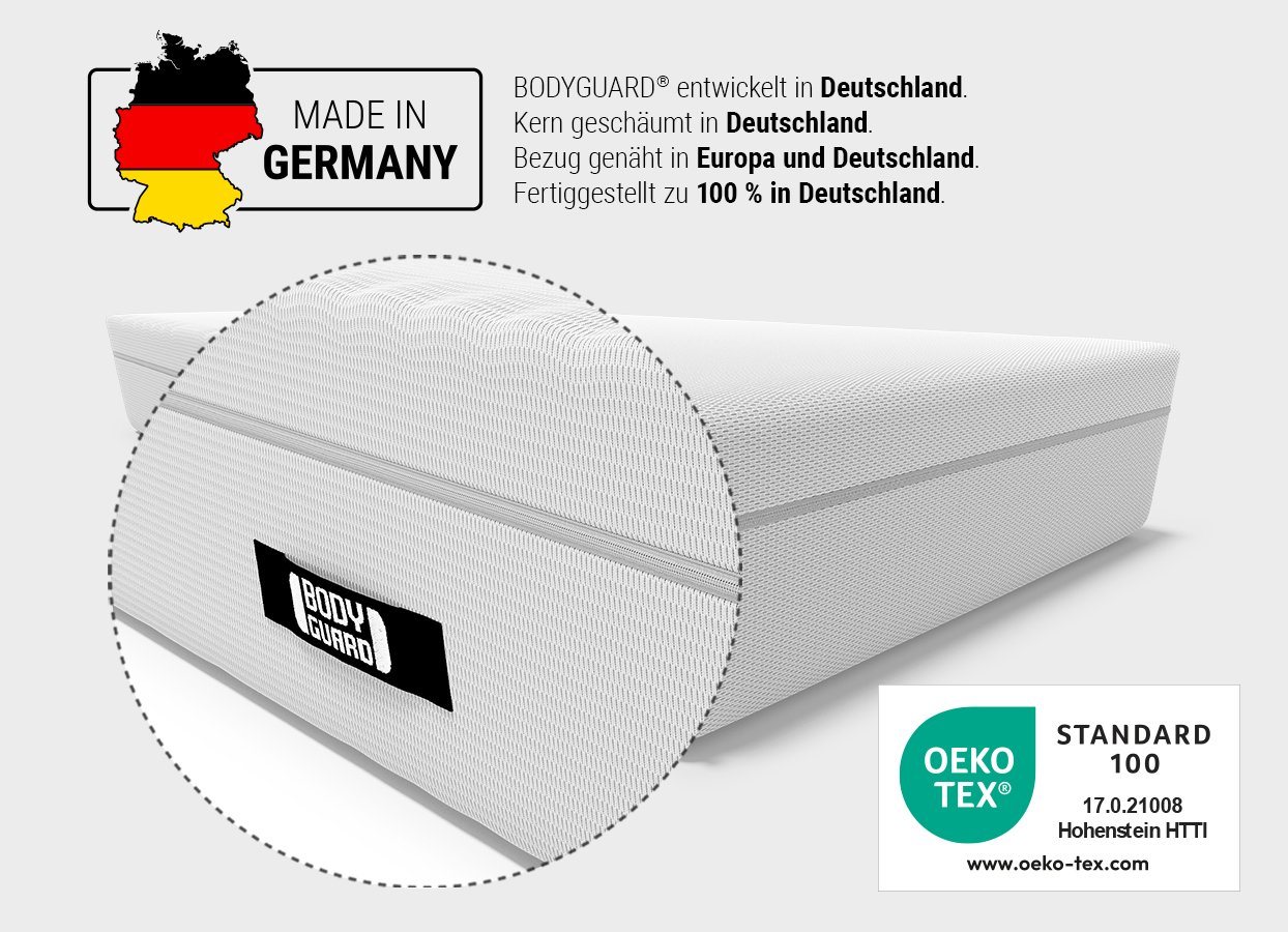 Boxspringmatratze BODYGUARD Boxspring Matratze, bett1.de, 28 cm hoch, atmungsaktiver HyBreeze® Funktionsbezug, aus 100 % QXSchaum® – Bild 3 von 5