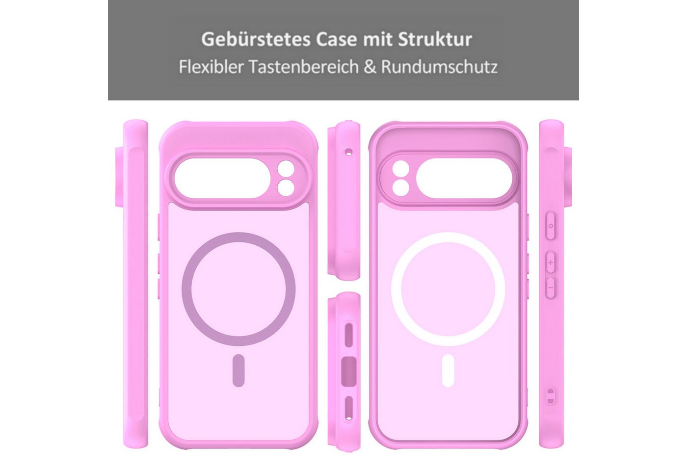 betterfon Handyhülle für Google Pixel,Magsafe Hülle Magnet Case Stoßfest, Magnetisches Laden, mattes Design, kratzfest & stoßfest verarbeitet – Bild 3 von 5