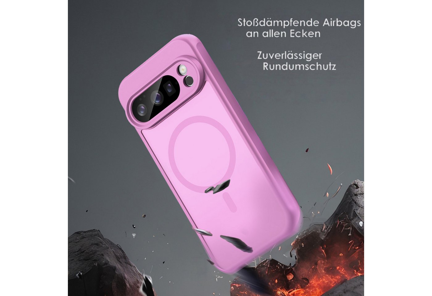 betterfon Handyhülle für Google Pixel,Magsafe Hülle Magnet Case Stoßfest, Magnetisches Laden, mattes Design, kratzfest & stoßfest verarbeitet – Bild 4 von 5