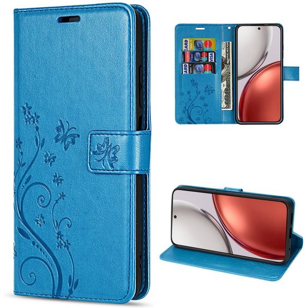 betterfon Handyhülle für Honor Magic 8 Lite Hülle Klapphülle Wallet Case Flip Cover Tasche, Klapptasche mit Magnetverschluss 3 Kartenfächer & Standfunktion