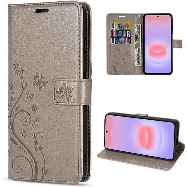 betterfon Handyhülle für Samsung Galaxy Modelle Klapphülle mit Kartenfächern, Bookstyle-Hülle mit Magnetverschluss, Smartstand & Kunstleder