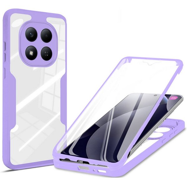 betterfon Handyhülle für Xiaomi Redmi Note 15 Pro 5G, 360° Hülle Schutzcase mit Dispayfolie, Vollschutz Case mit integriertem Displayschutz und klarer Sicht