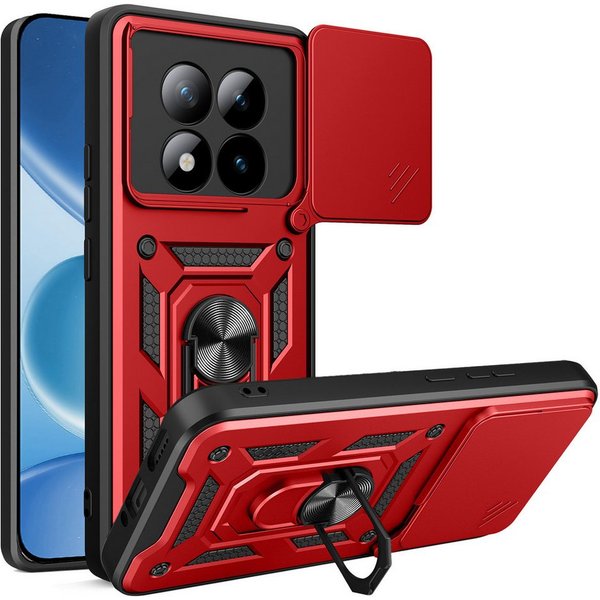 betterfon Handyhülle für Xiaomi Redmi Note 15 Pro 5G Hülle Schutzhülle mit Kameraschutz, Outdoorhülle mit Ringhalter, Silikonkern & präziser Passform