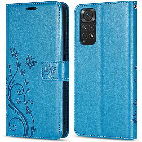 betterfon Handyhülle Handytasche für Xiaomi Redmi Note 11 / 11S 4G Schutzhülle Klapphülle, Bookstyle-Hülle: Magnetverschluss 3 Kartenfächer & Standfunktion
