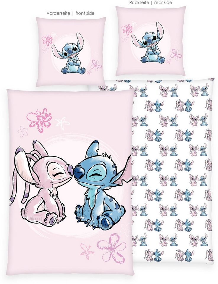 Disney Bettwäsche Disney Stitch, Renforcé, 2 teilig, Wendebettwäsche – Bild 3 von 5