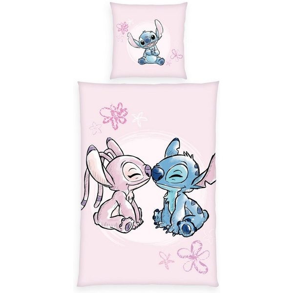 Disney Bettwäsche Disney Stitch, Flanell, 2 teilig, Wendebettwäsche