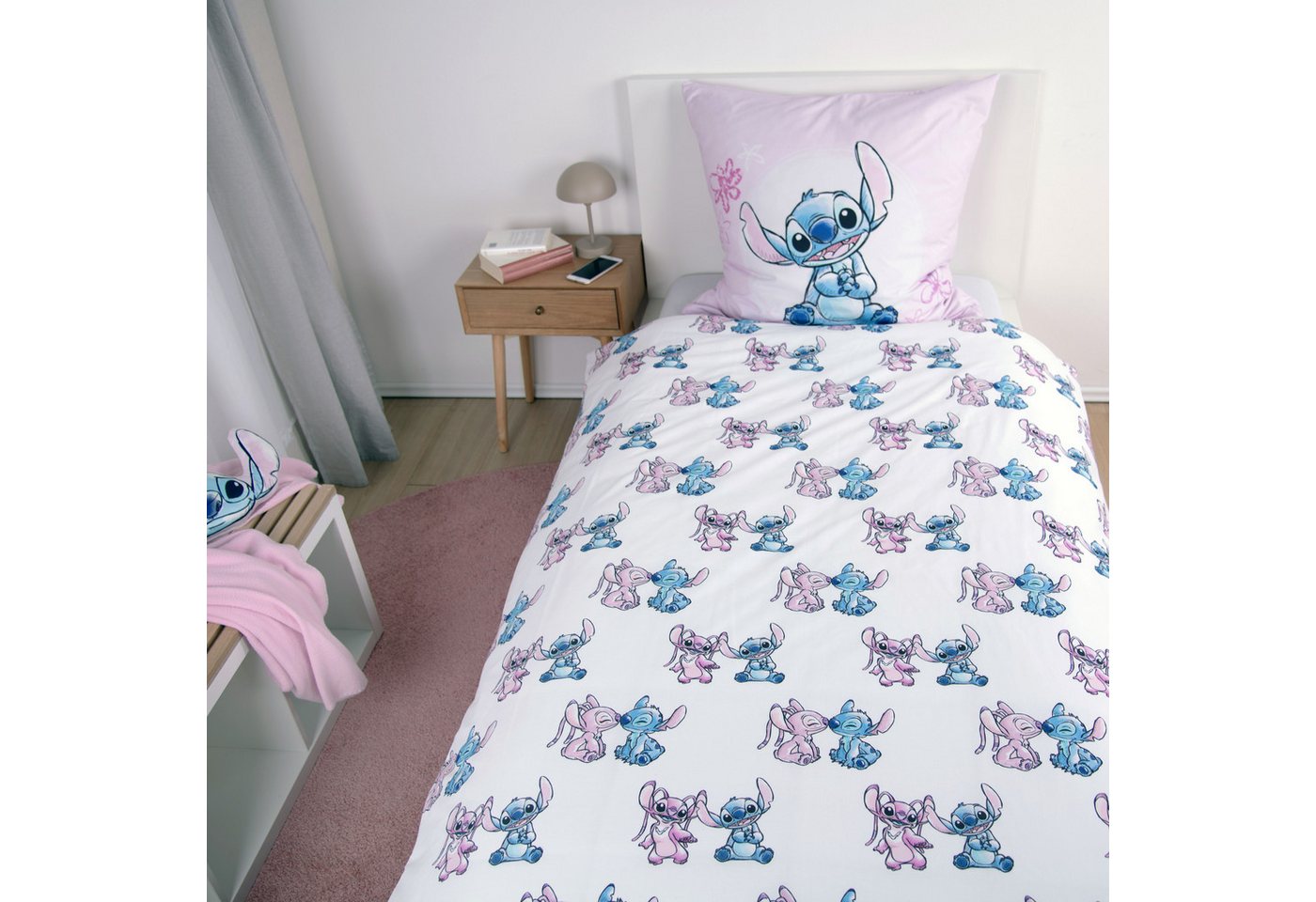 Disney Bettwäsche Disney Stitch, Flanell, 2 teilig, Wendebettwäsche – Bild 5 von 5