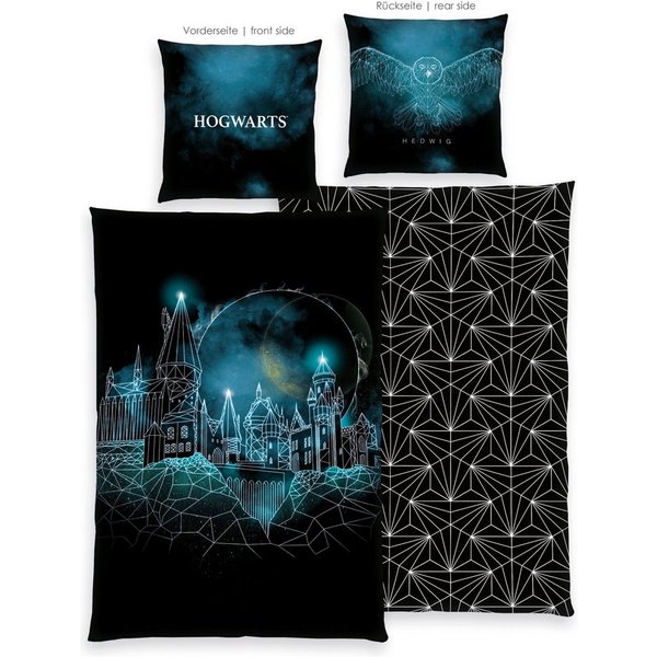 Harry Potter Bettwäsche Harry Potter, Renforcé, 2 teilig, Wendebettwäsche