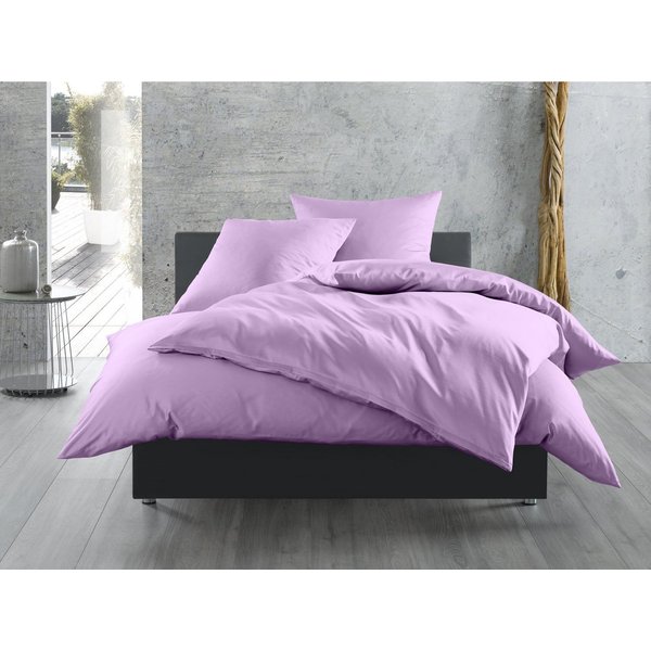 BETTWAESCHE-MIT-STIL Bettwäsche Mako Satin Bettwäsche uni einfarbig, Mako-Satin, 2 teilig