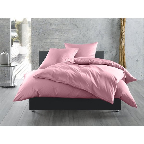 BETTWAESCHE-MIT-STIL Bettwäsche Mako Satin Bettwäsche uni einfarbig, Mako-Satin, 2 teilig