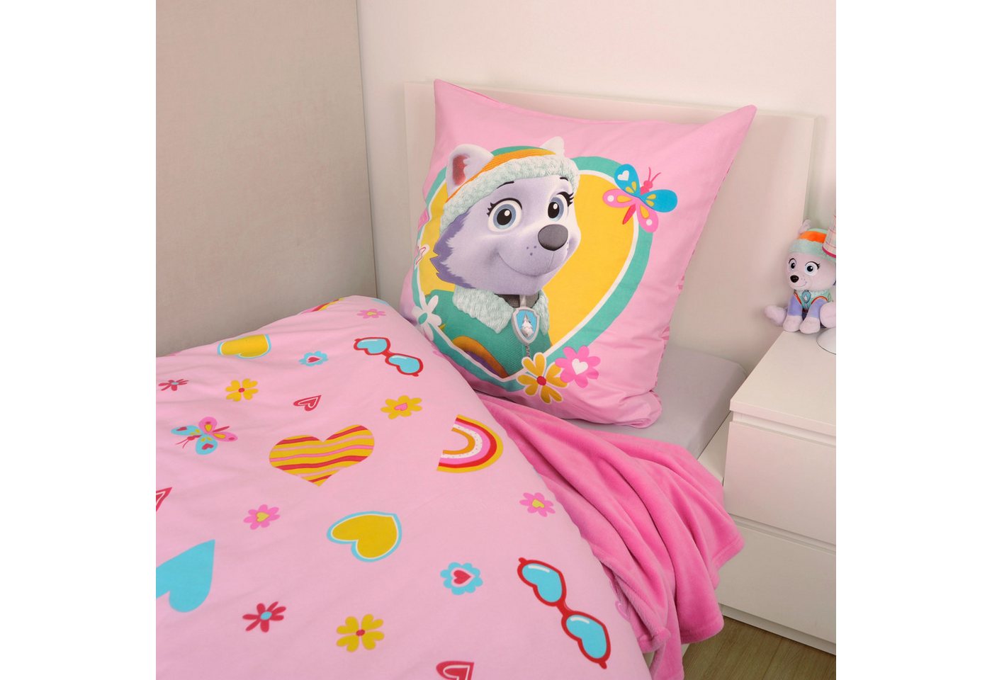 PAW PATROL Bettwäsche Paw Patrol, Renforcé, 2 teilig, Glow in the Dark – Bild 3 von 4