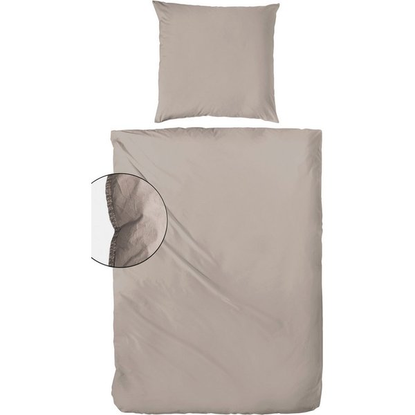 Primera Bettwäsche Primera Stone-Washed Flanell, Flanell, 2 teilig, Bettwäsche aus samtig weicher angerauter Baumwolle, ab Gr. 135x200 cm