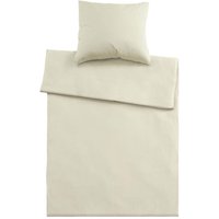 Bettwäsche "Single Jersey" aus Bio-Baumwolle 80 x 80 cm,/135 x 200 cm, natur
