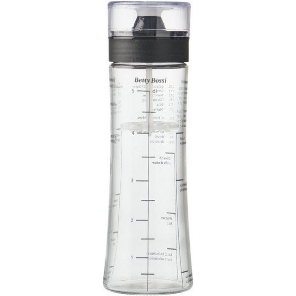 Betty Bossi Dressing Shaker Dressing-Shaker, Glas, 5 dl mit Deckelaufsatz und Dosierring