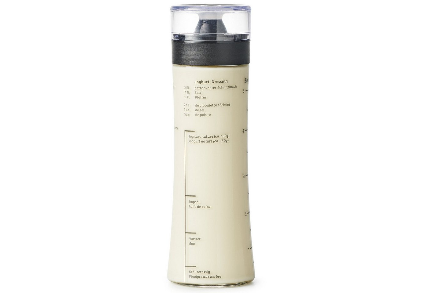 Betty Bossi Dressing Shaker Dressing-Shaker, Glas, 5 dl mit Deckelaufsatz und Dosierring – Bild 2 von 5