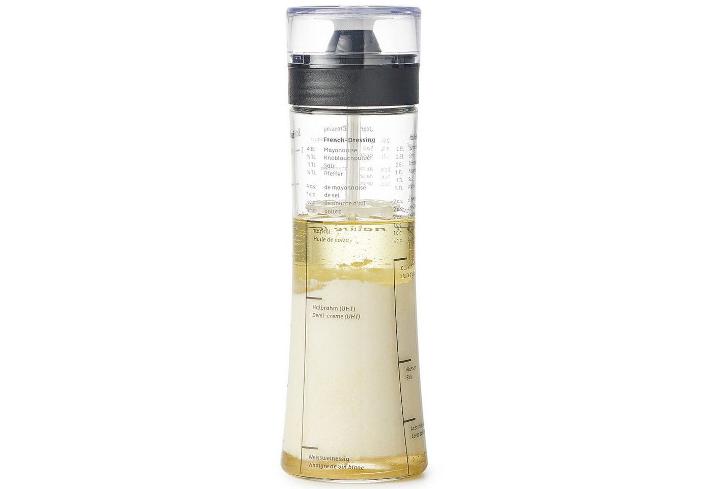 Betty Bossi Dressing Shaker Dressing-Shaker, Glas, 5 dl mit Deckelaufsatz und Dosierring – Bild 3 von 5