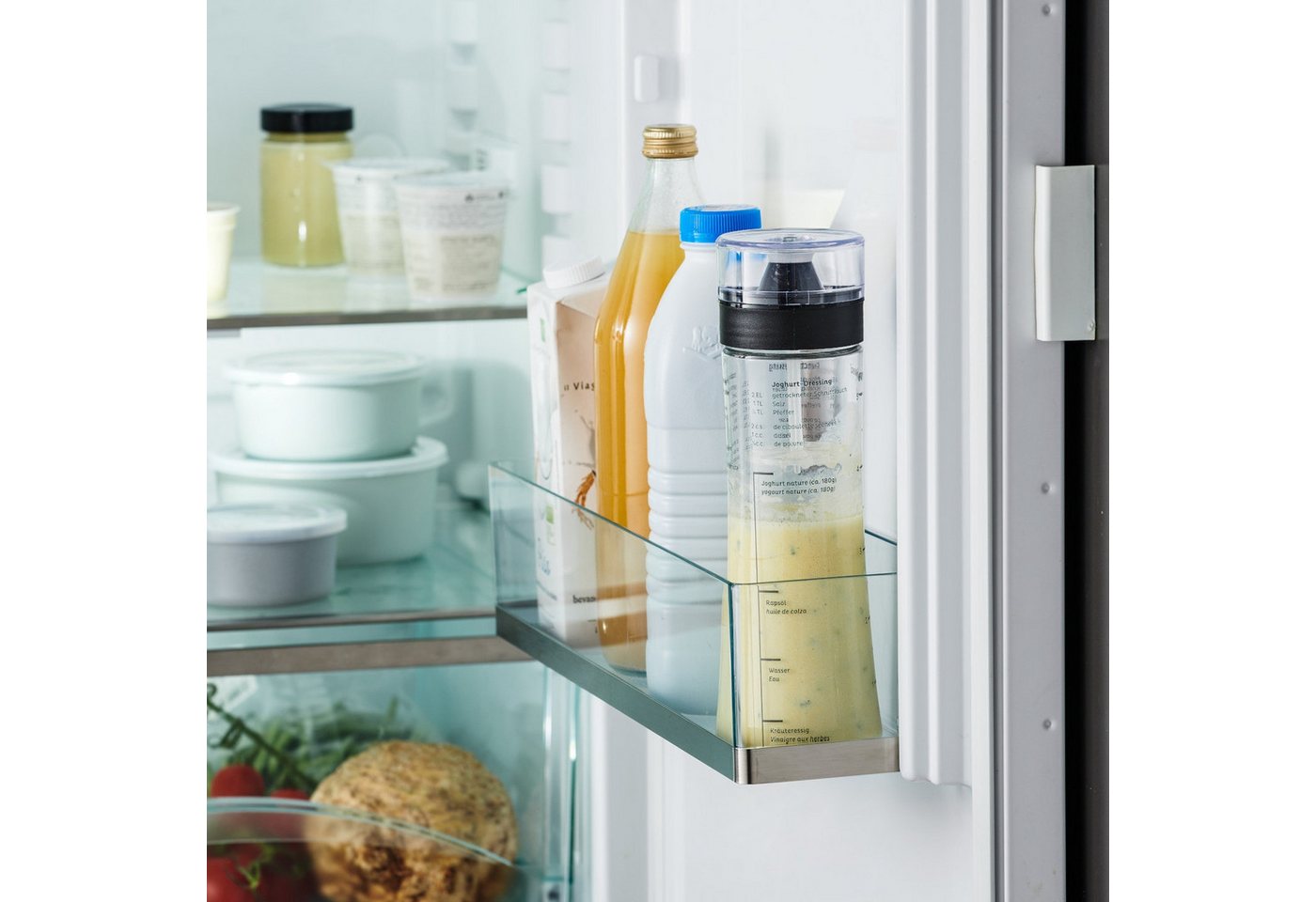 Betty Bossi Dressing Shaker Dressing-Shaker, Glas, 5 dl mit Deckelaufsatz und Dosierring – Bild 5 von 5