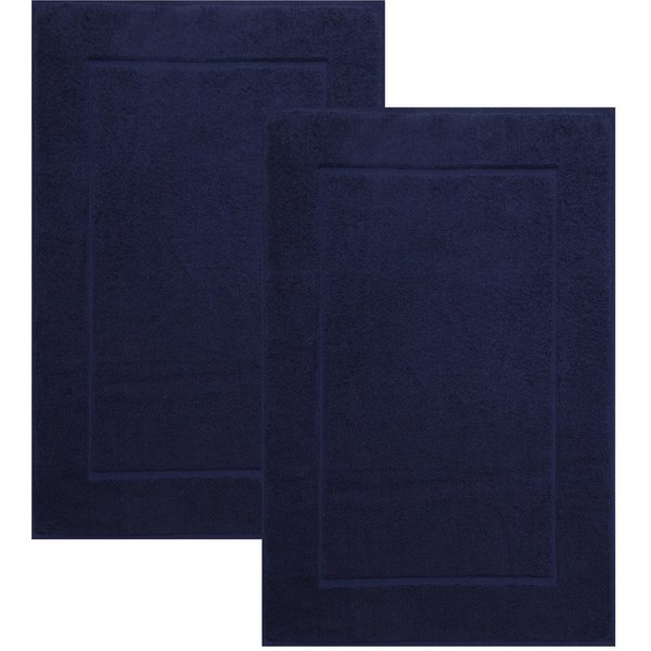 Betz Badematte 2 Stück Badvorleger Premium Badteppich Größe 50x70 cm, unbeschichtet, beidseitig nutzbar, beidseitig nutzbar, Baumwolle, Qualität 650g/m²