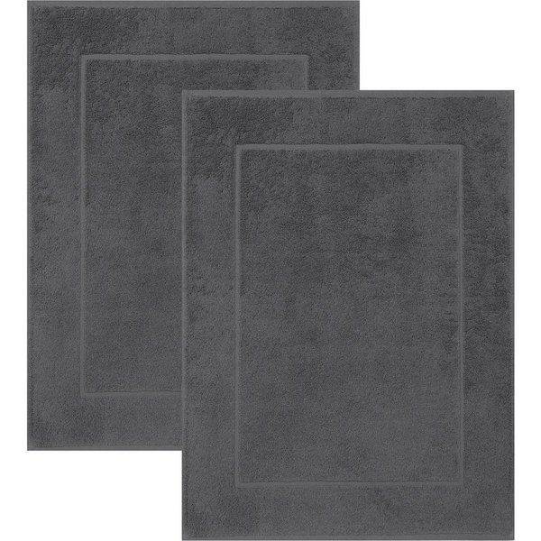 Betz Badematte 2 Stück Badvorleger Premium Badteppich Größe 50x70 cm, unbeschichtet, beidseitig nutzbar, beidseitig nutzbar, Baumwolle, Qualität 650g/m²